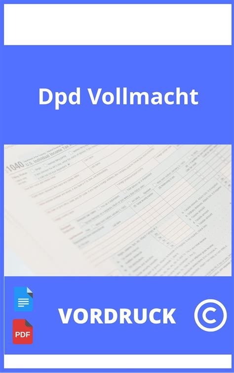 dpd vollmacht erteilen.